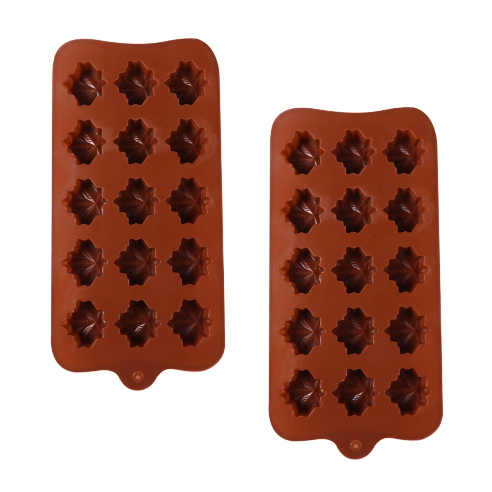 2PCS Creative Shaped Design Baking Tools Baking Gadgets Multi-Purpose Silicone Molds for Chocolate (Style 5, Random Color)