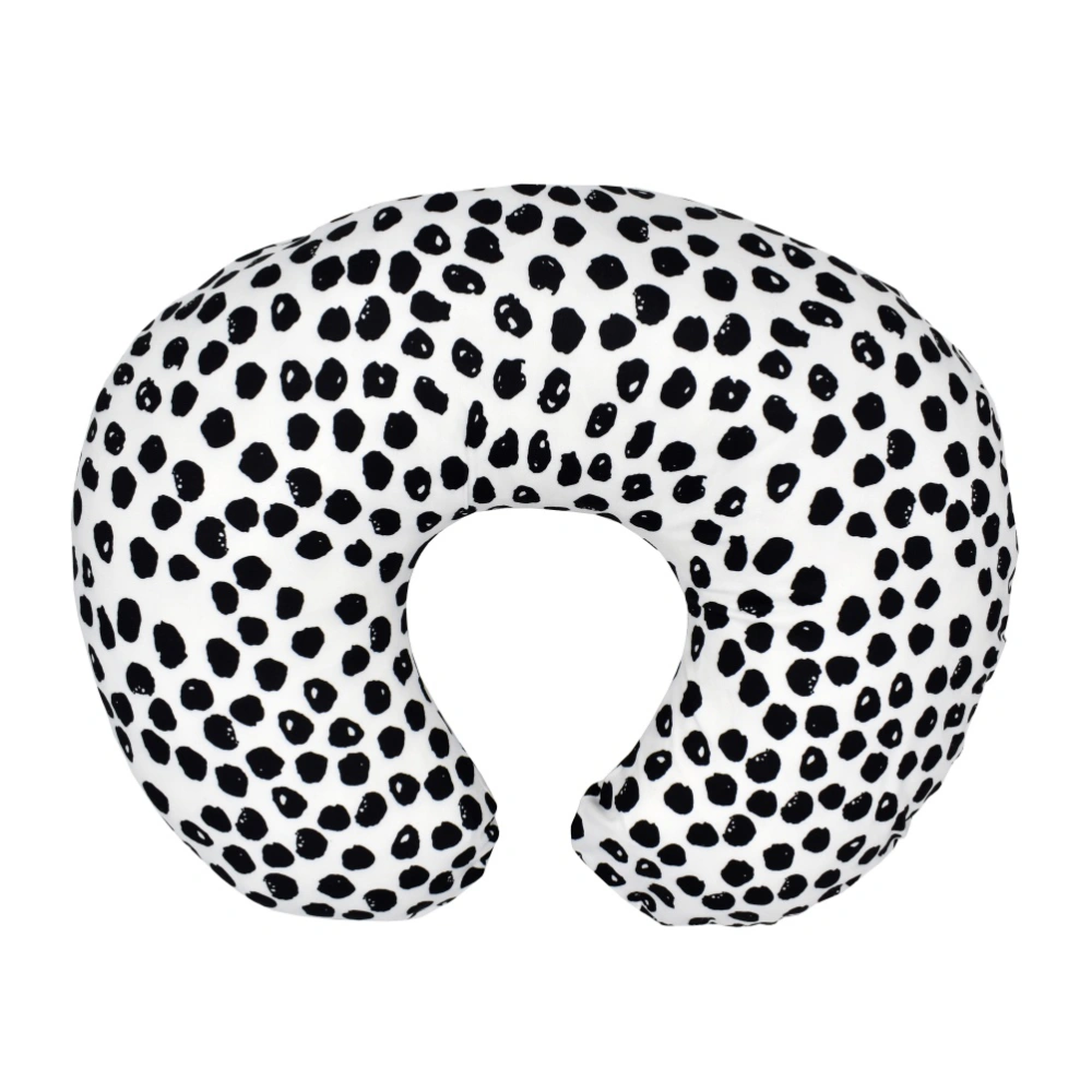 Multifunctional Nursing Pillow Covers Slipcover U Shaped Maternity Breastfeeding Newborn Infant Feeding Cushion Covers - Black Dots