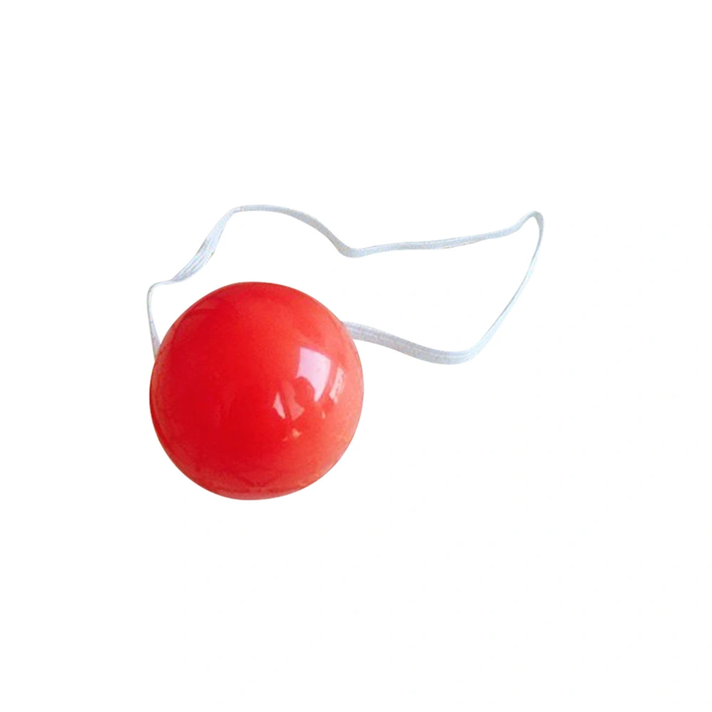 6pcs Glowing Red Nose Clown Nose Dress-up Props Stage Props for Christmas Halloween Party Costume Balls (Red)