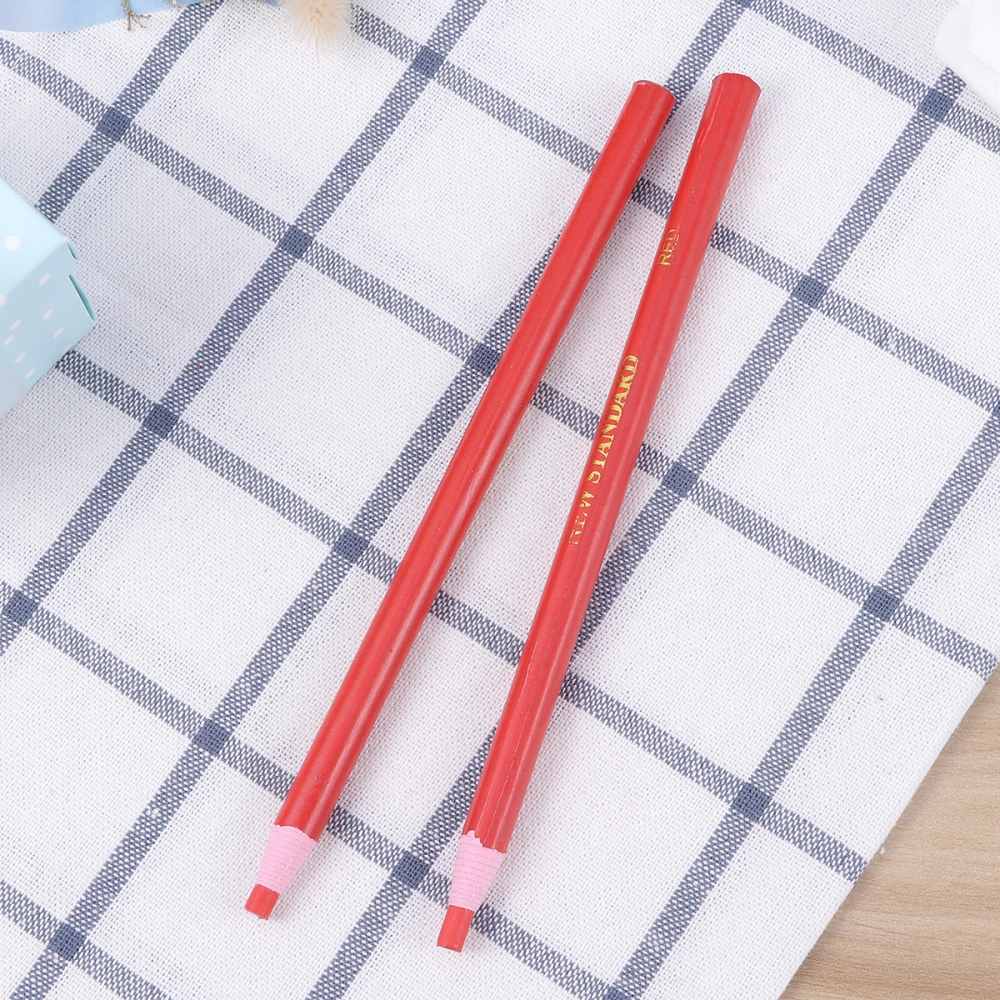 12PCS Peel-off Wax Pen Easy to Remove Marker for Ceramic Glass Cloth Metal Wood Leather (Red)