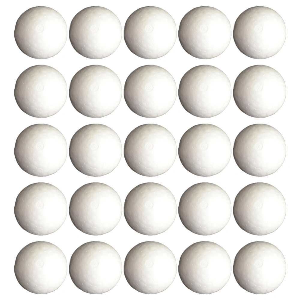 25Pcs 7cm Modeling Craft Solid Polystyrene Balls Round Spheres Wedding Decoration DIY Stuff(White)