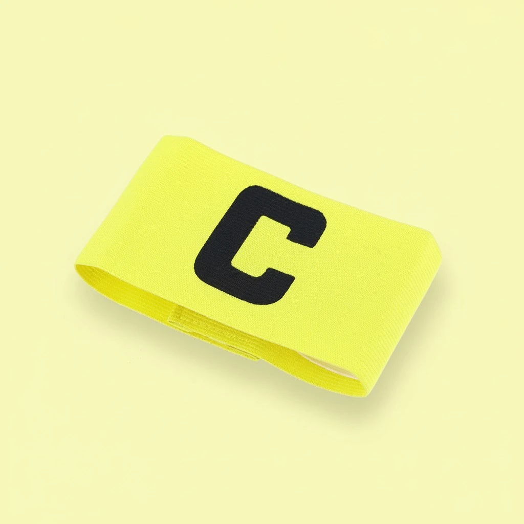 Football Soccer Captain Armband Adjustable Soccer Rugby Basketball Player Bands (Yellow)