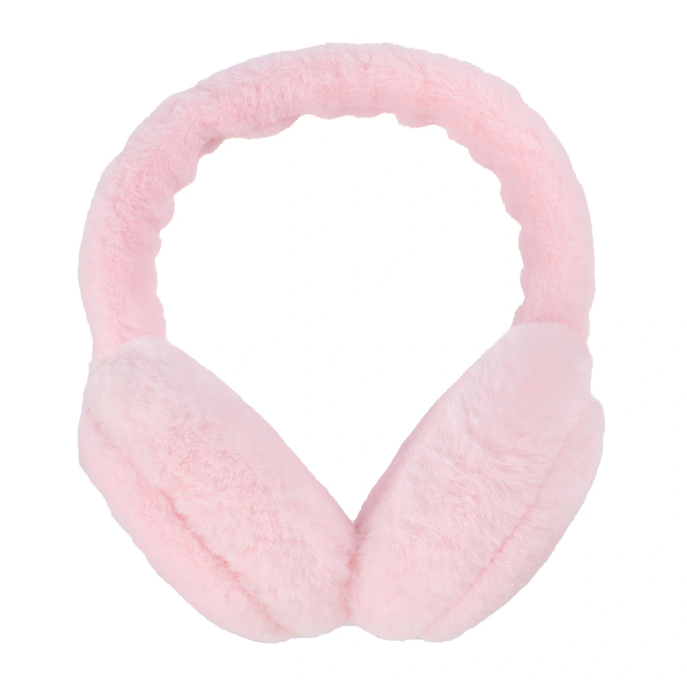 Ear Warmer Winter Plush Ear Covers Headwear Outdoor Earmuffs Accessory for Women Girls Winter (Pink)