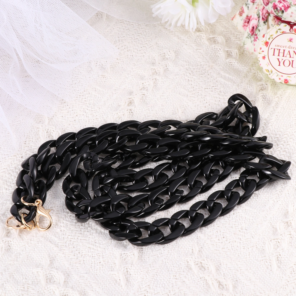 1PC DIY Jewelry Accessory Acrylic Bag Chain Stylish Bag Replacement Chain Creative DIY Jewelry Material Delicate Bag Chain Strap for Home Store Mall Black