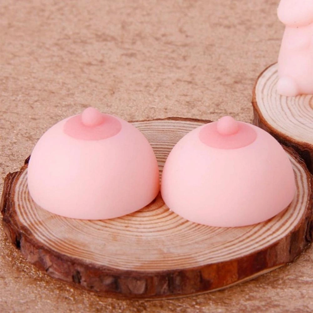 2pcs Mini Breast Toys Funny Decompression Breast Toy Creative Novelty Toy