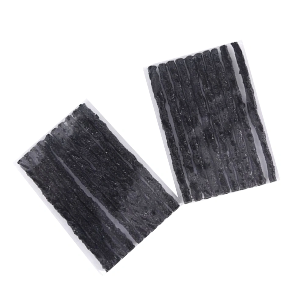 100 PCS Car Tubeless Seal Strip Automotive Vacuum Wheels Tire Puncture Tape Auto Tire Repair Tools - 100*3.5mm (Black)