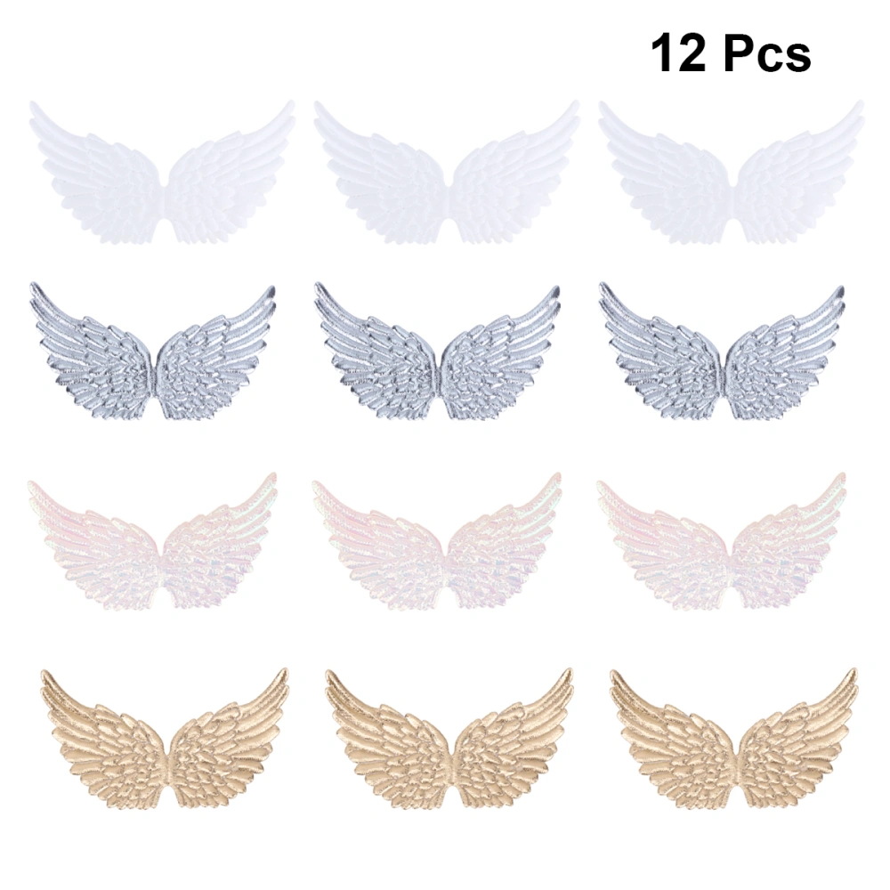 12PCS Assorted Color Mini Wing Creative DIY Decor Angel Wing Gift DIY Costume Backpack Accessary Crafts Decorative Props