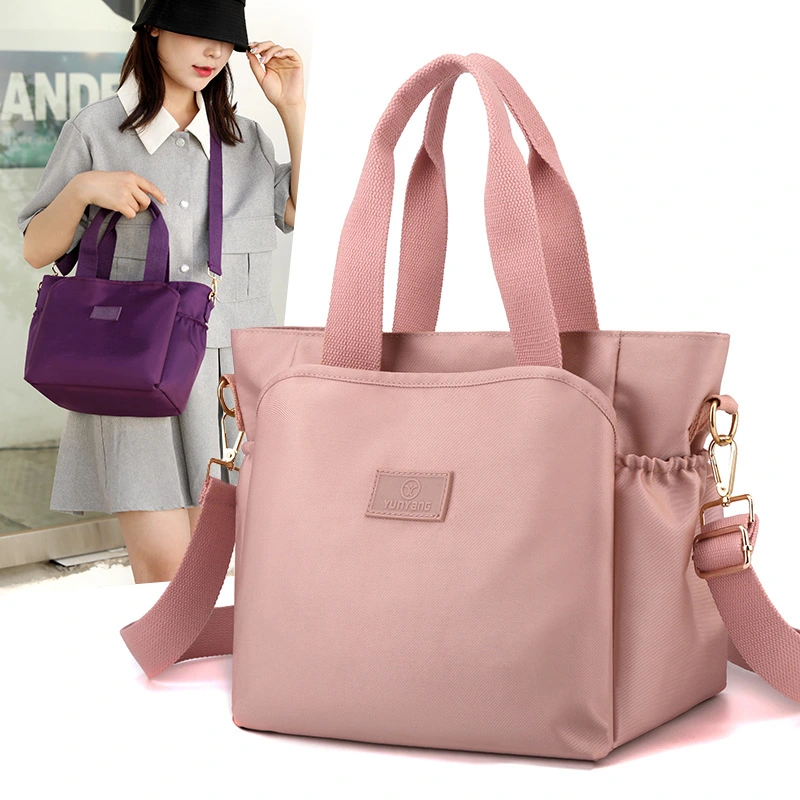 Women's shoulder bag new nylon women's shoulder messenger bag middle-aged and elderly hand-held mother bag large-capacity tote