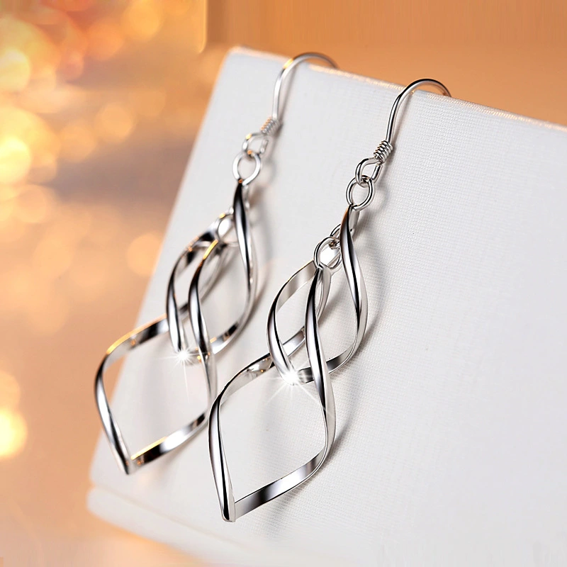 1/2Pair Elegant Women's Charm Hanging Long Drop Earrings Couple Gifts Wedding Party Valentine's Day Jewelry Gifts