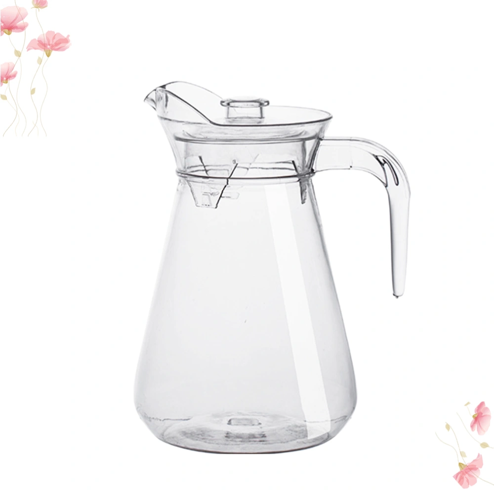 Acrylic Beverage Storage Container Clear Jug PC Juice Pitcher Household Cold Water Kettle (1L)