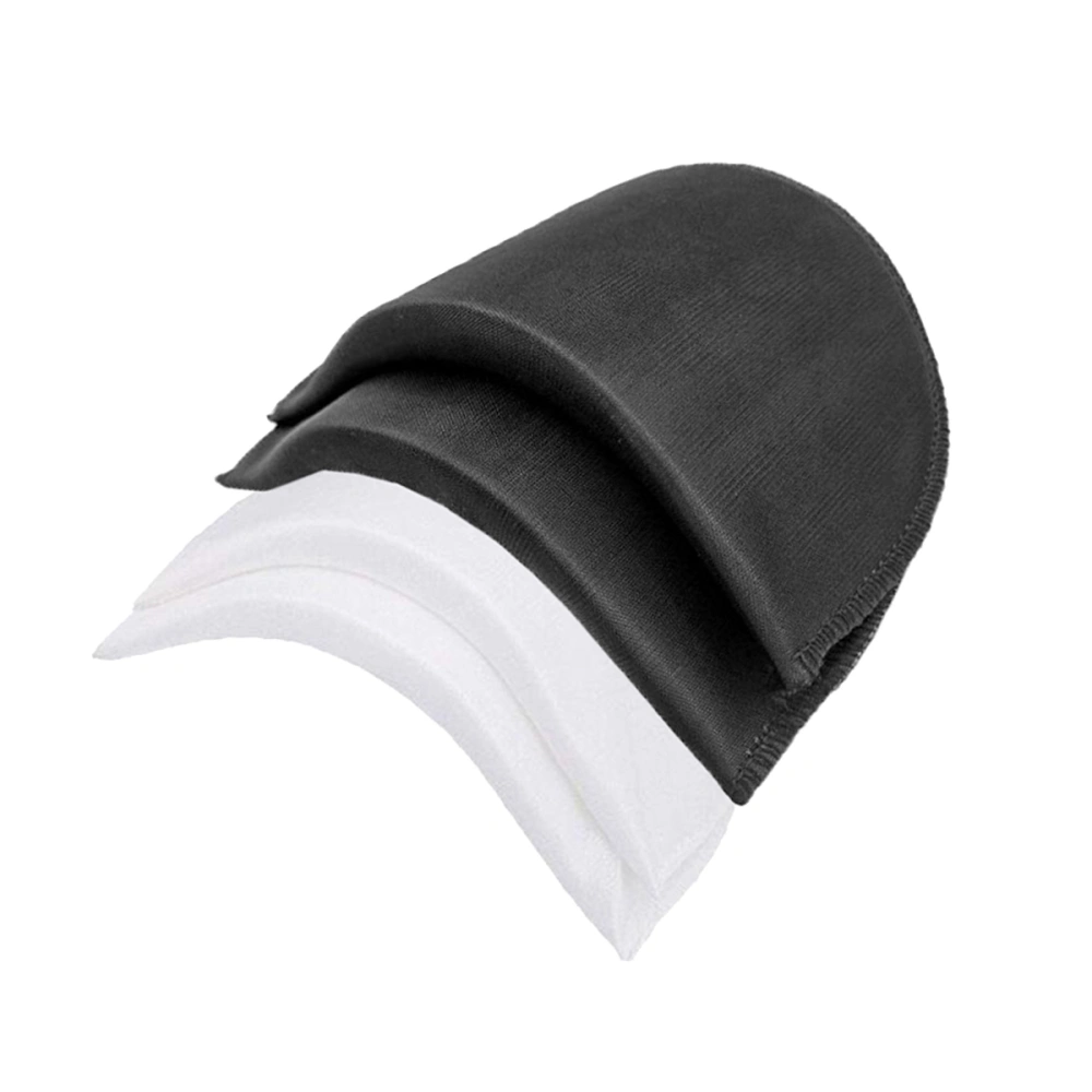 20 Pair Practical Shoulder Pads Convenient Sewing Sponge Pads Useful Shoulder Pad for Blazer Clothes (Black and White, 10x18x1.5cm)