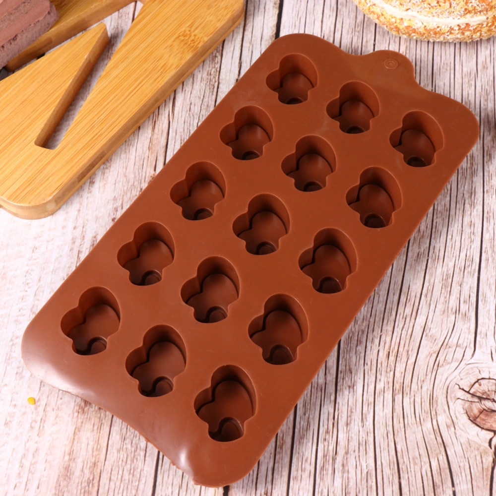 2PCS Creative Shaped Design Baking Tools Baking Gadgets Multi-Purpose Silicone Molds for Chocolate (Style 15, Random Color)