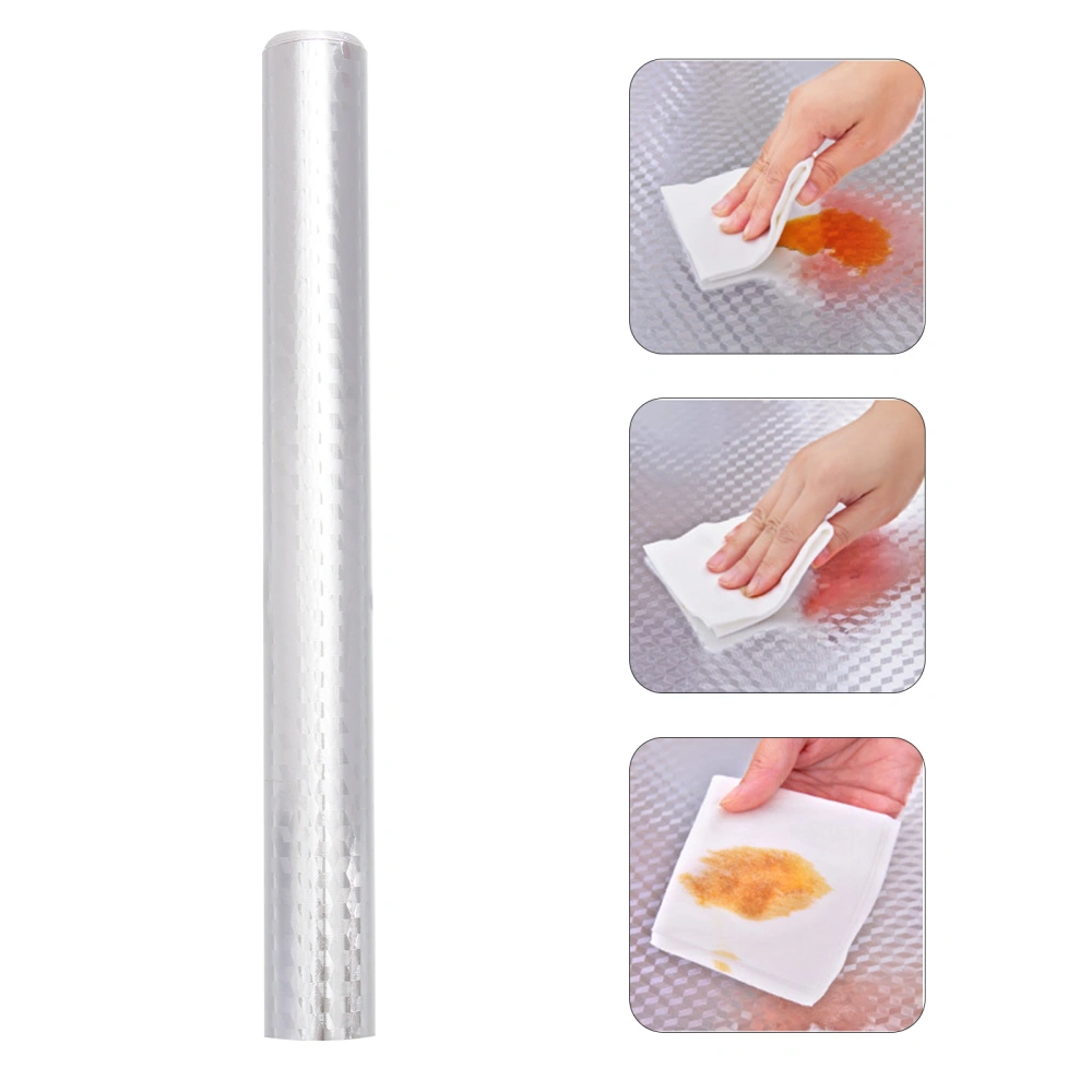 Self-adhesive Heat Resisting Waterproof Damp-proof Aluminum Foil Paper Grease-proof Oil-proof Leak-proof Wall Sticker Kitchen Supplies (40cm*10m)