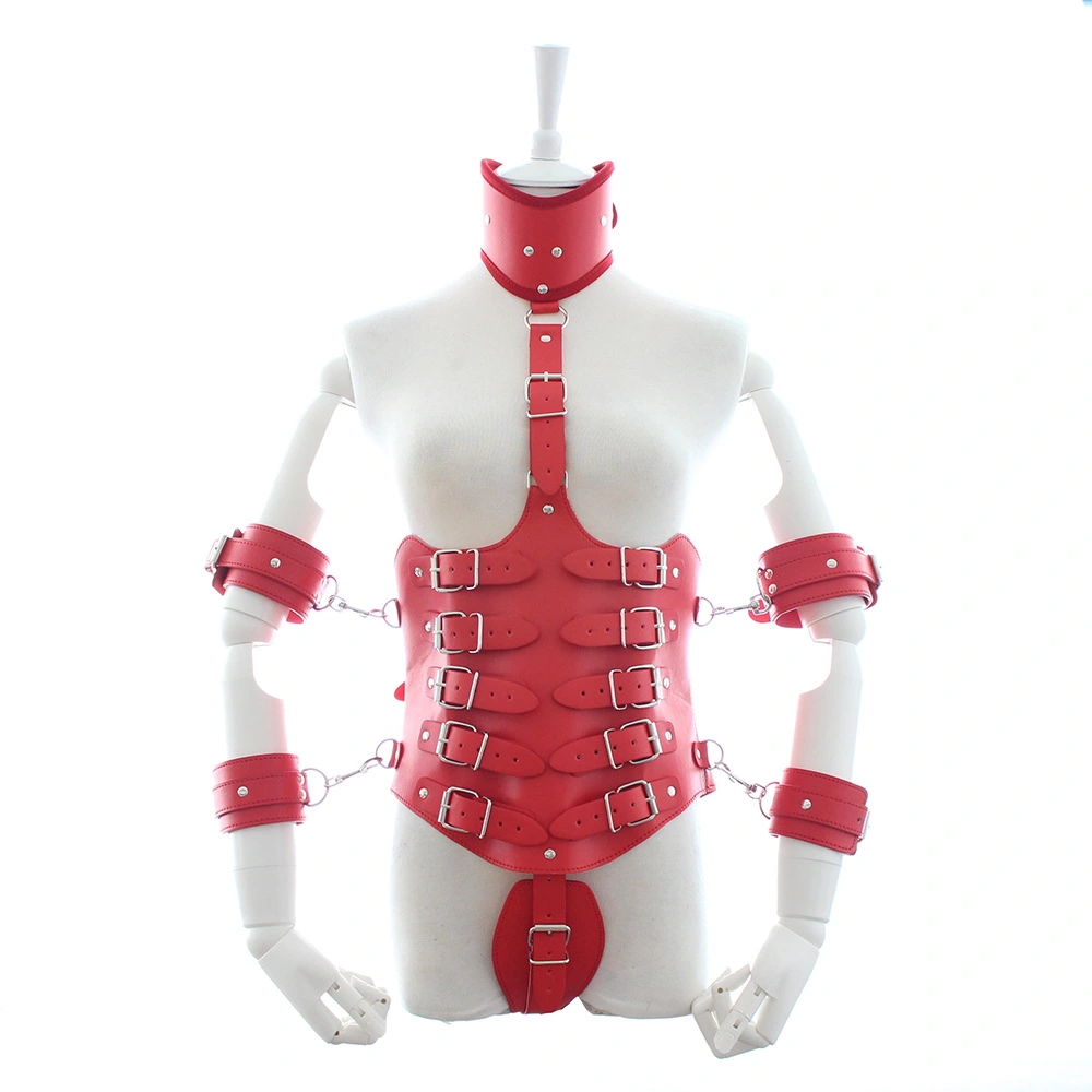 Binding Leather Jacket Leather Armor Underwear Costume