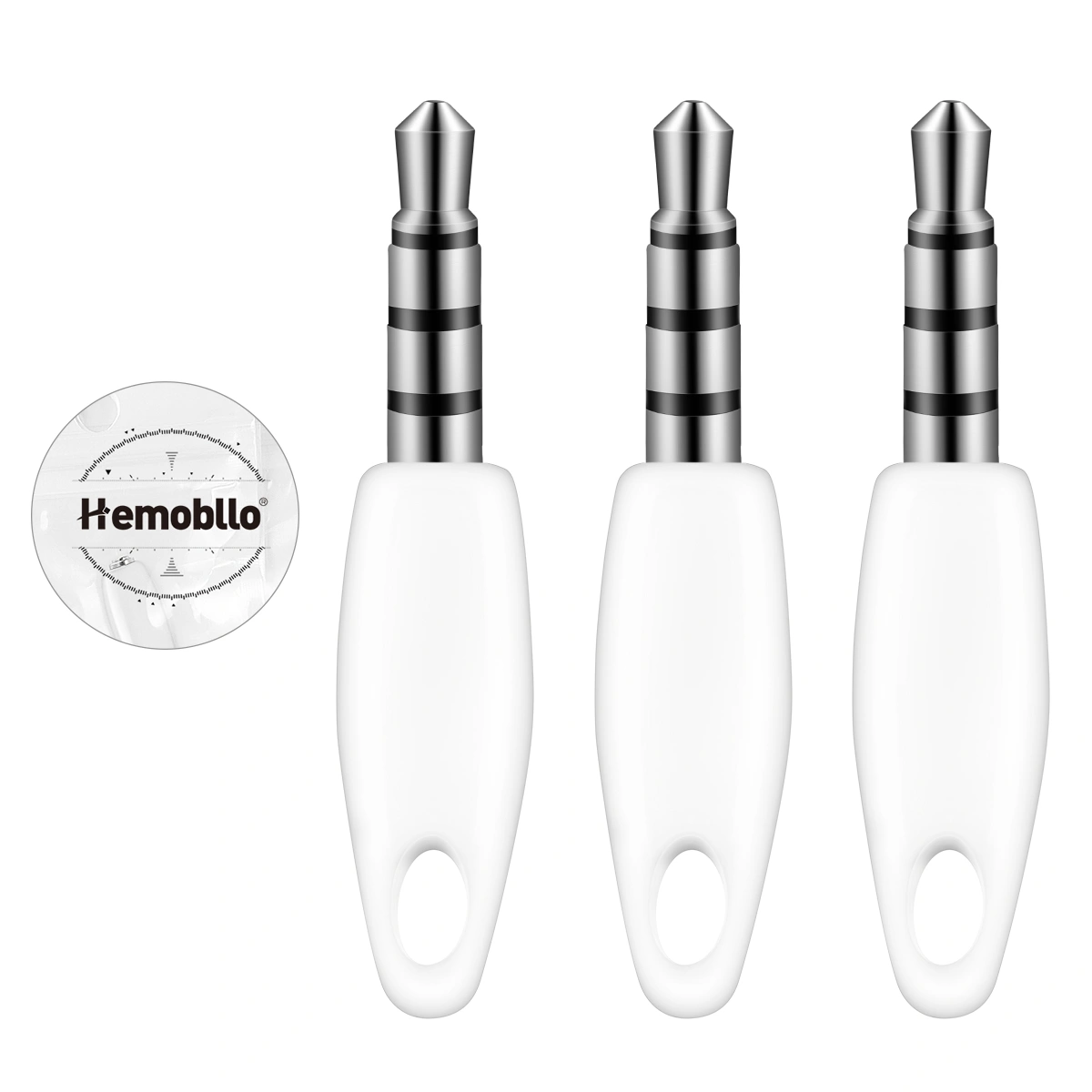 Hemobllo 3Pcs Mobile Phone Audio Blocker Metal Blocks Audio Hacking on Computers Tablets and Smart Phones