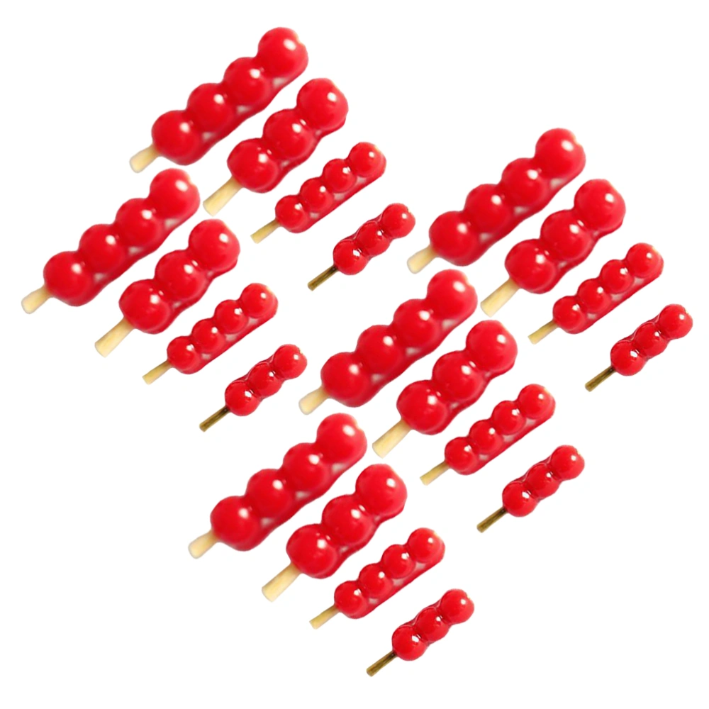 20Pcs Simulation Candied Haws Creative Kid Photography Props Mini House Accessories