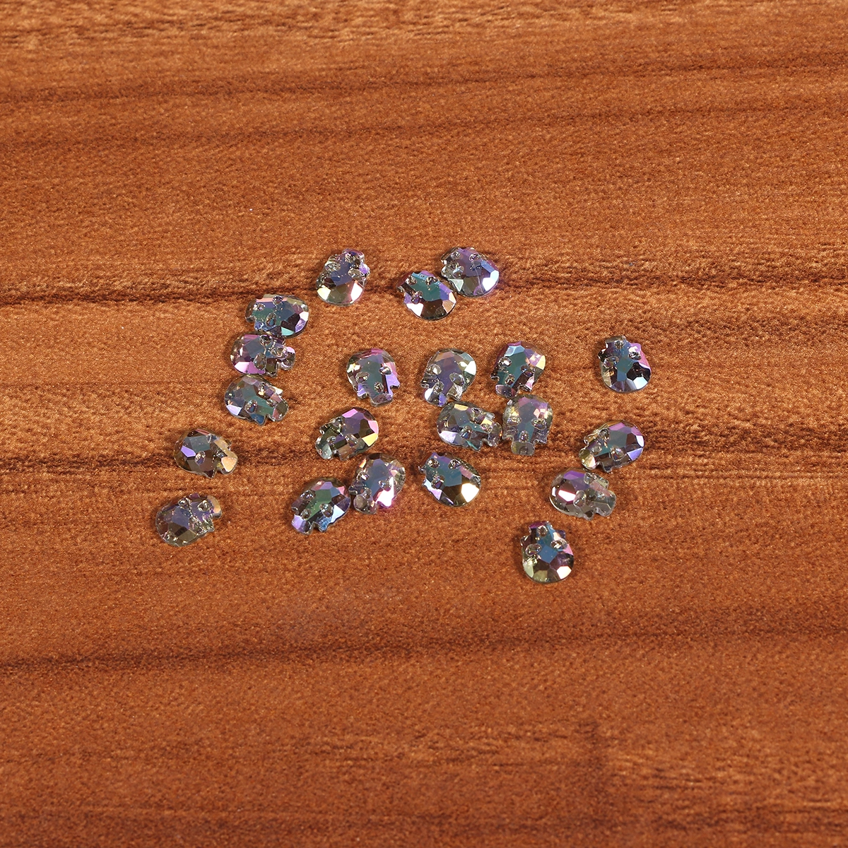 20pcs Skull Nail Art Pastes Manicure Rhinestone Decor DIY Nail Accessories for Women Girls