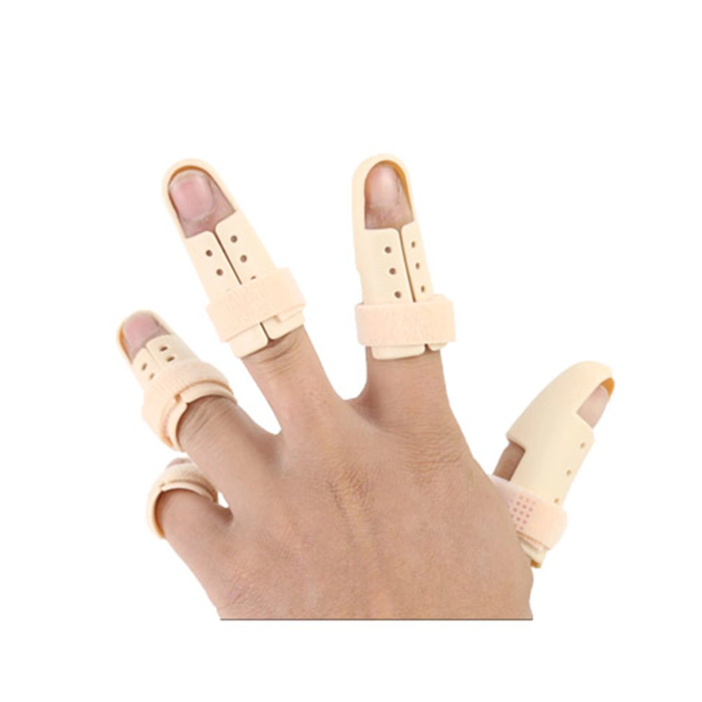 1PC Finger Support Brace Breathable Splint Fingers Fracture Joint Splint Protector Size.5 (Suits for Finger Length 60-65MM)