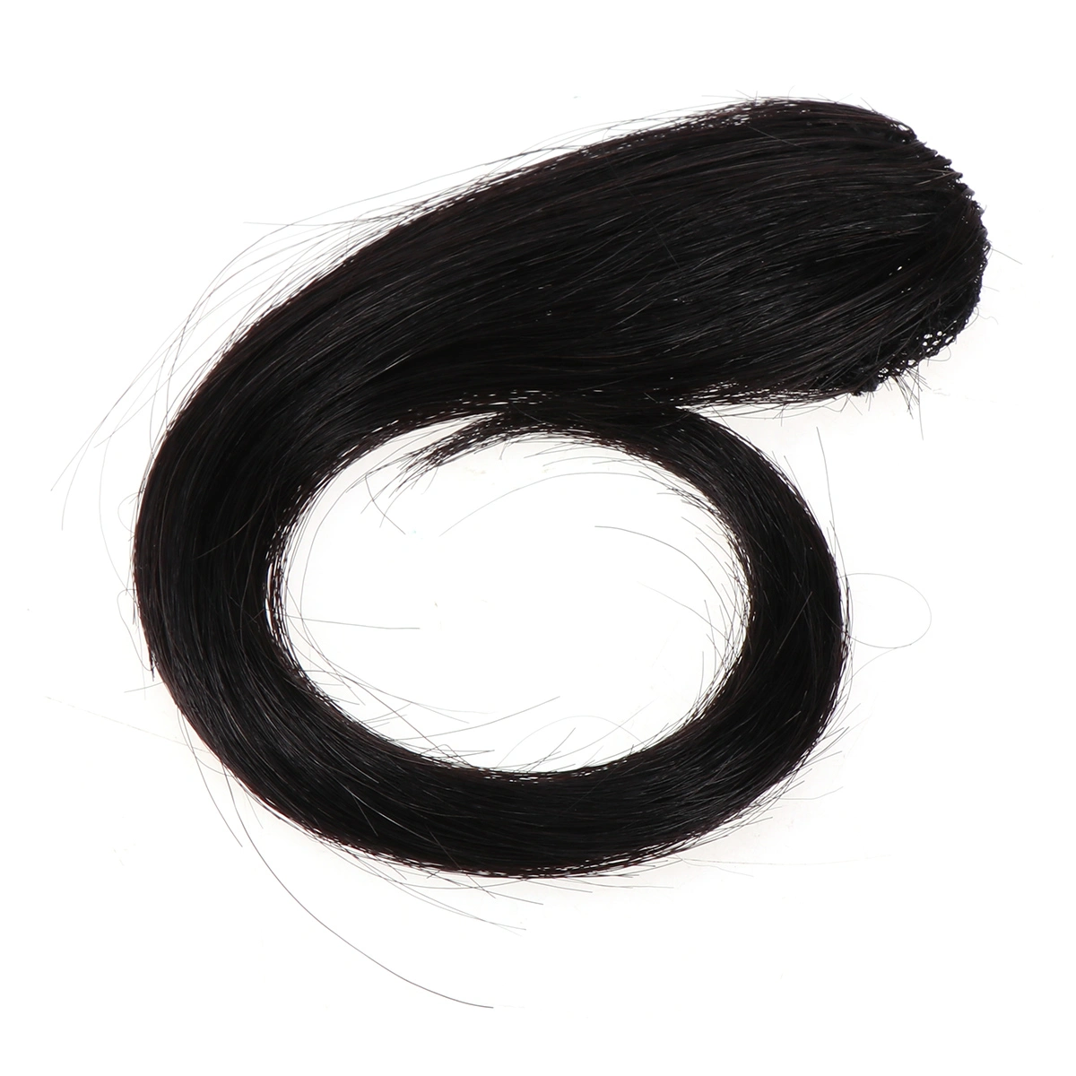 Bang Wig Fluffy Fake Wig Dress Up Wig for Woman Lady Female (Black, 25cm)