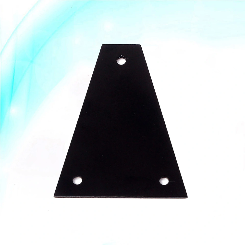 3 Holes Triangle Aluminum Alloy Truss Rod Cover for Electrical Guitar Bass Electric Guitar Replacement Parts GR07 (Black)
    