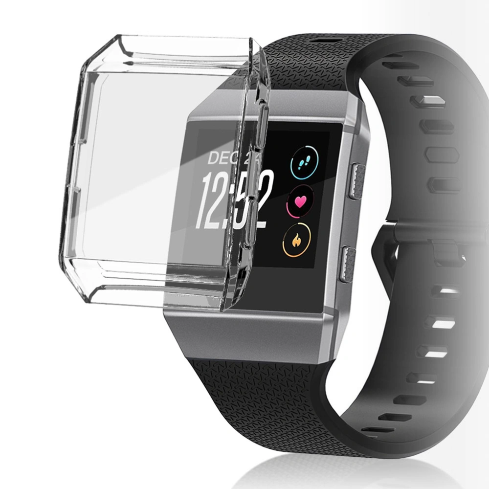 Transparent TPU Frame Protector Case Compatible Watch Cover Lightweight Protective Frame Compatible for Fitbit Ionic