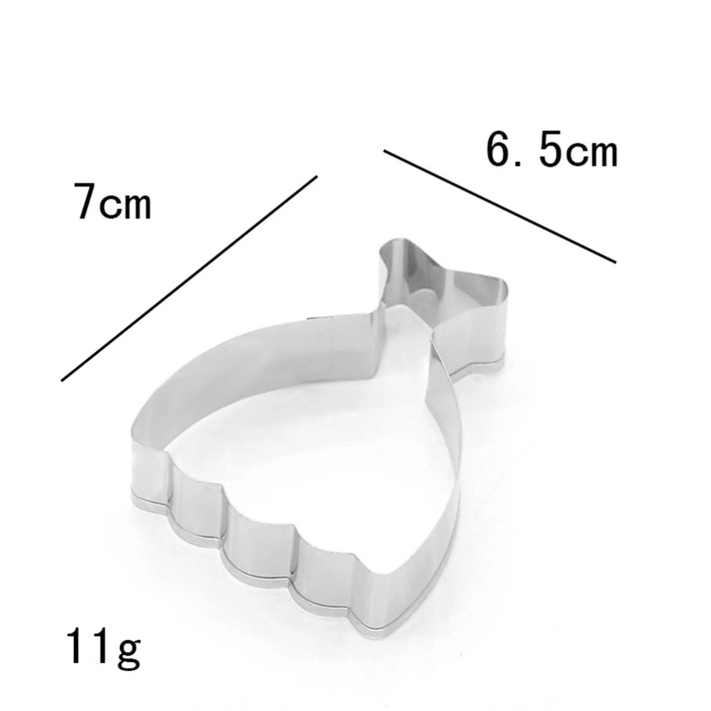 Creative Skirt Dress Shape Cookie Cutter Stainless Steel Biscuit Fruit Cake Mold Kitchen Baking Tool