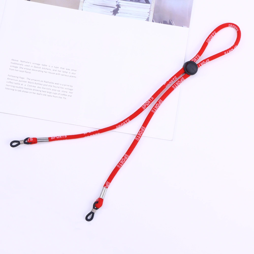 Eyeglasses Chain Premium Non-slip Sunglass Strap Eyeglass Strap Holder (Red)