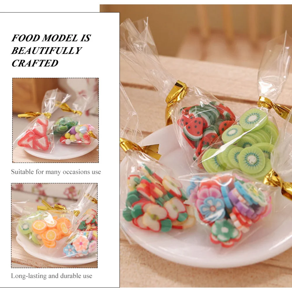 6Pcs Mini Packaged Snacks Adornments Simulated Snacks Bags Miniature Snacks Ornaments