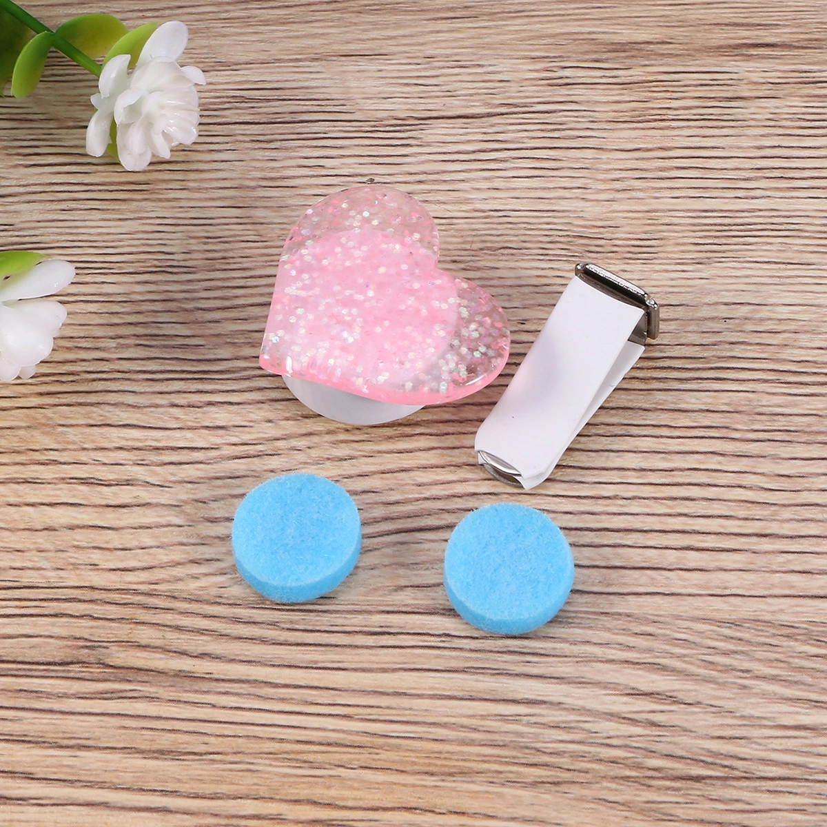 Shining Love Perfume Clip Car Air Outlet Perfume Clip Air Freshener Diffuser Dark Pink