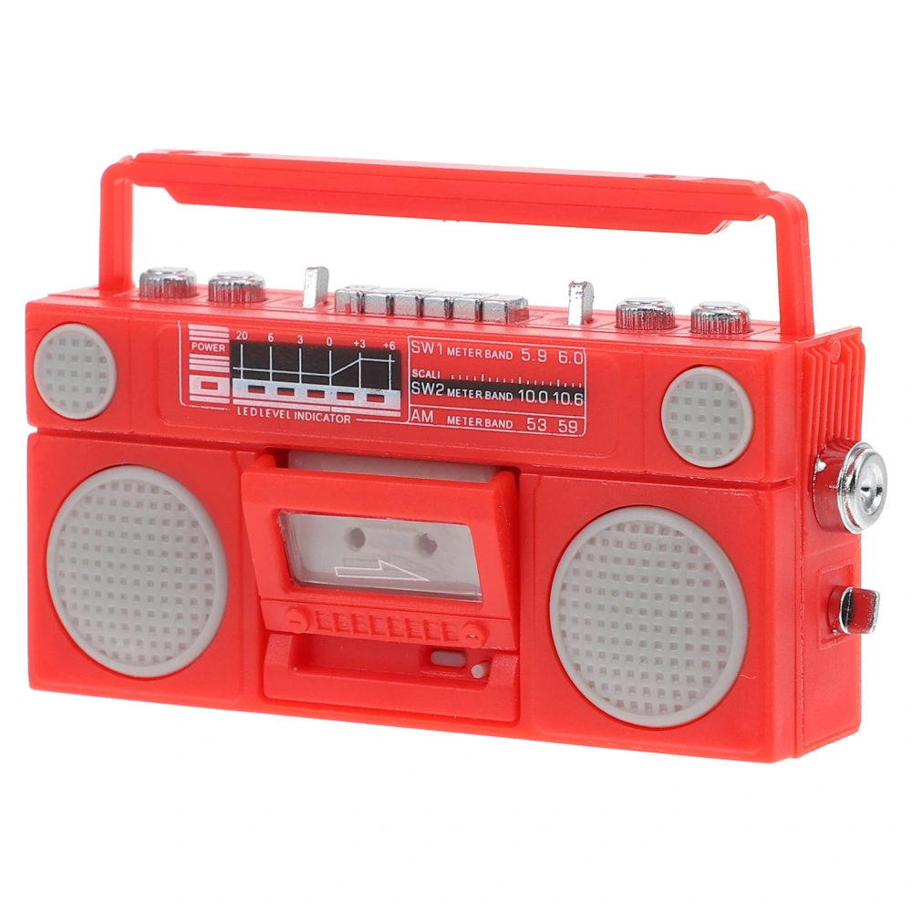 Mini House Radio Decor Miniature Radio Ornament DIY Radio Model Accessory