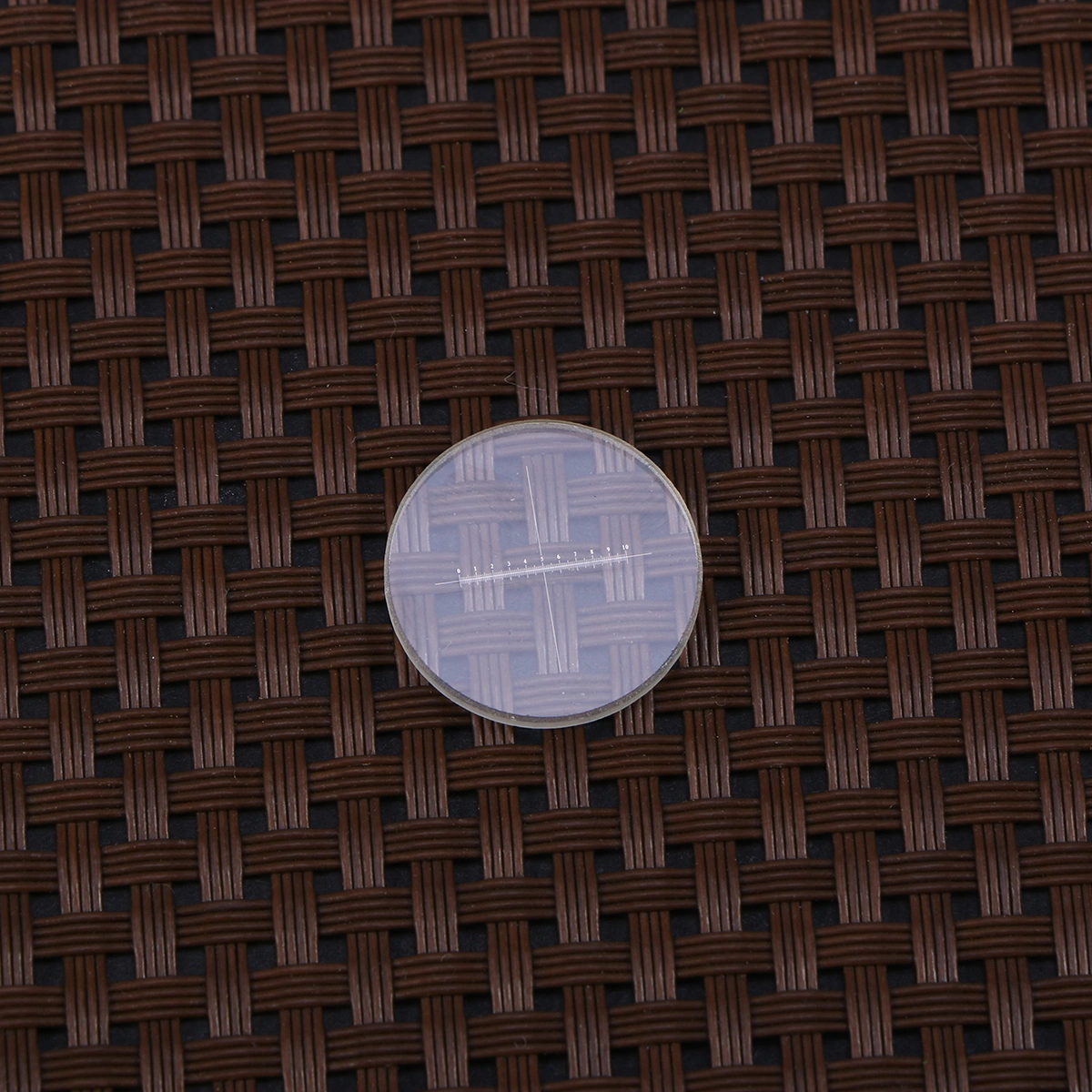 Diameter 19mm Microscopic Ocular Micrometer Objective Micrometer 0.1mm Calibration Ruler