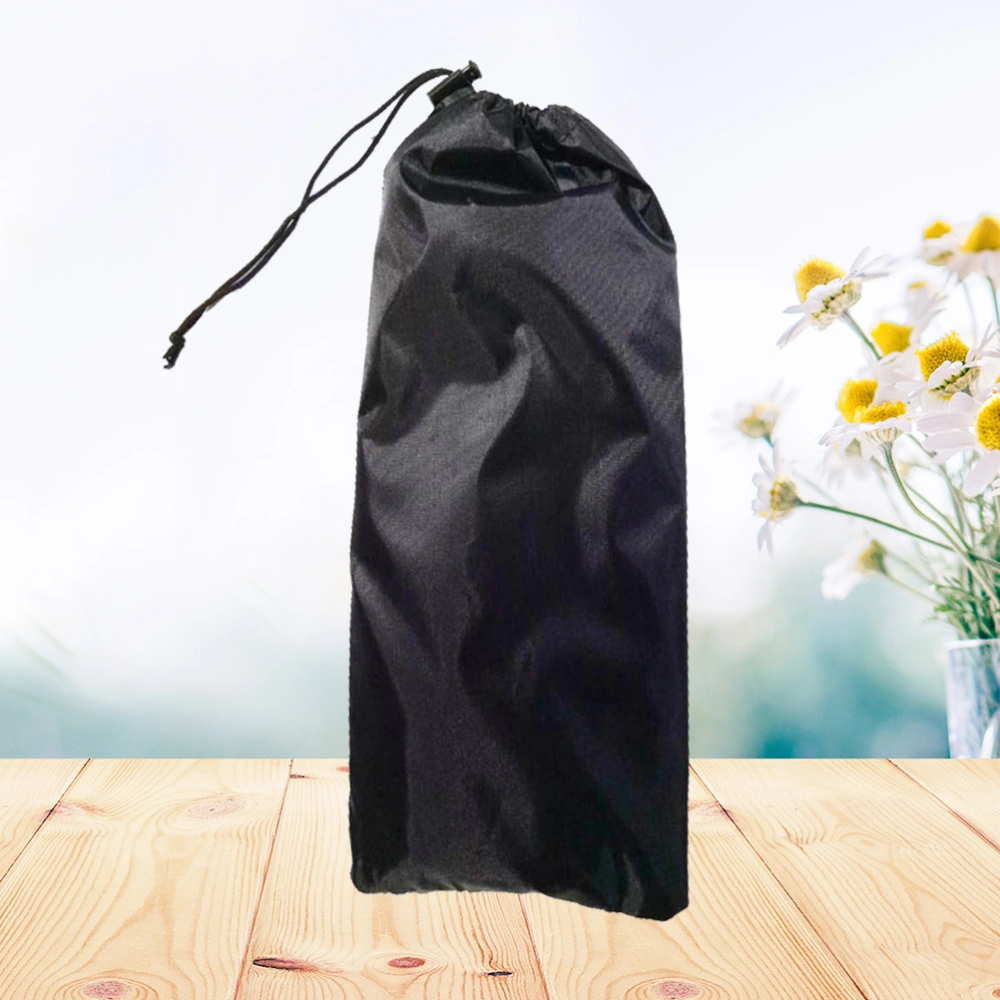 Foldable Alpenstock Storage Bag Hiking Bag Alpenstock Package Walking Stick Accessories Strap Bag (black)