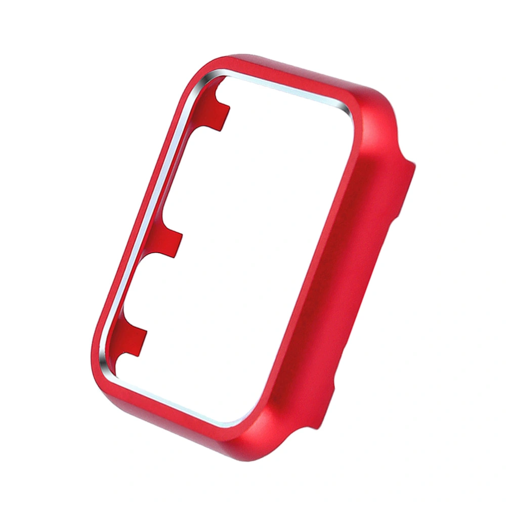 Aluminum Alloy Shell Anti-shock Metal Frame Protective Cover for Apple Watch 4 Series 40mm (Red)