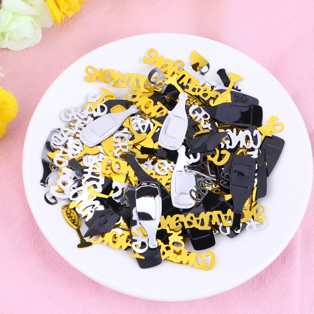 500pcs Graduation Confetti Sets Creative Beautiful Decor Confetti for Graduation Party Club (Mixed Pattern)