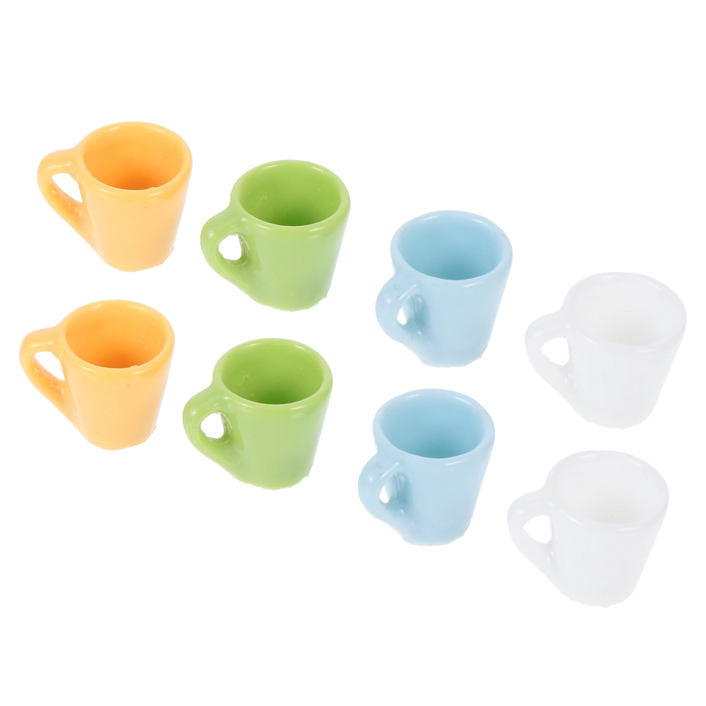 8pcs Mini Scene Models Mini Mug Cup Models Mini Landscape Props Mini Cups