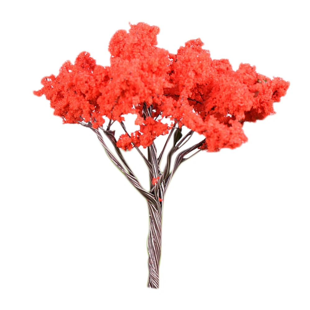 Simulation Tree Micro Landscape Simulation Succulent Plants Accessories Garden Decorations (Red Maple Tree)