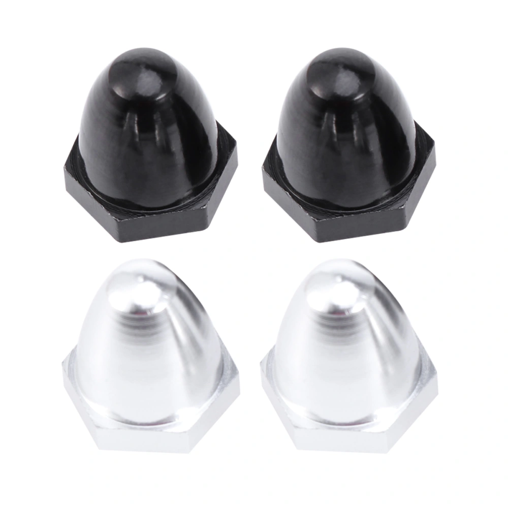 4pcs Alloy Propeller Prop Nut Caps CW CCW for Phantom 2 Vision Brushless Motor (Black and Silver)