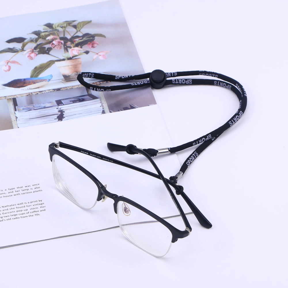 Eyeglasses Chain Premium Non-slip Sunglass Strap Eyeglass Strap Holder (Black)