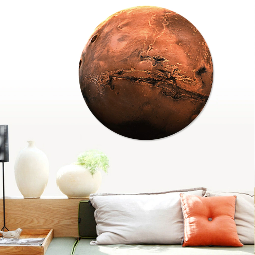 Fluorescent Wall Stick The Universe Planet Galaxy Children Room Bedroom Luminous Wall Stickers 10x10cm (Mercury)