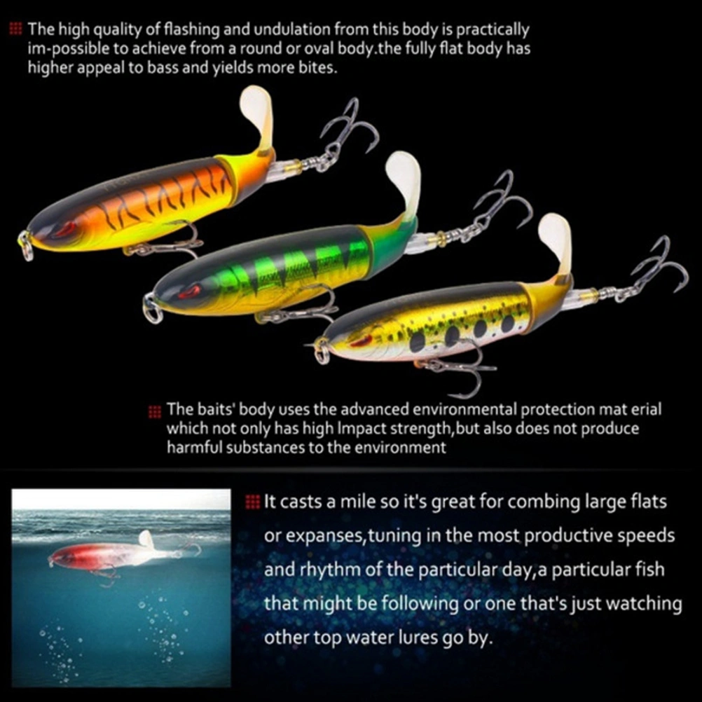 13G Fishing Lure Bait Artificial Hard Bait Salmon Bass Fishing Lures Fishing Tackle Accessories Rotating Tail Tackle (6#)