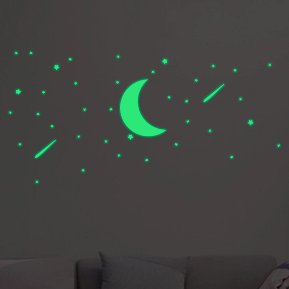 103pcs Wall Stickers Glow In The Dark Star Wall Stickers Luminous Kids Room Decor