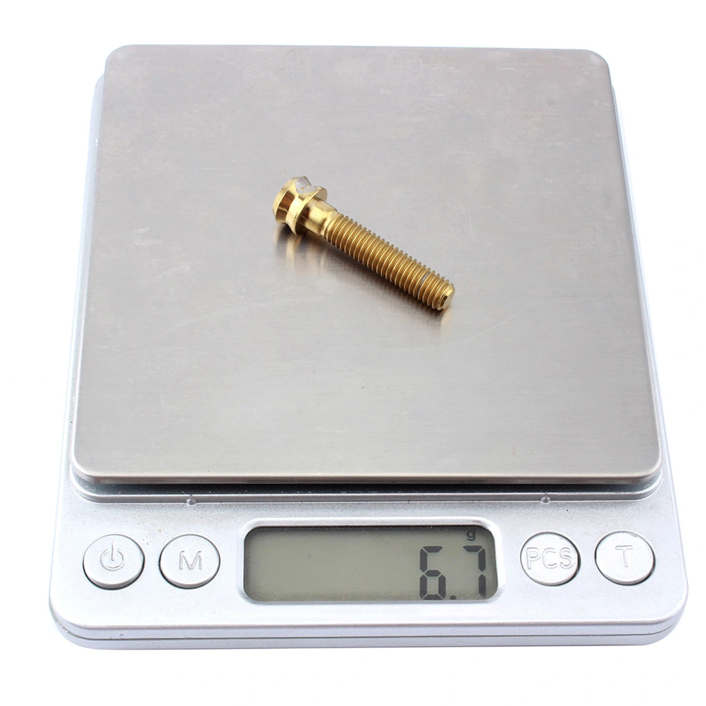 M6x30mm General Titanium Alloy Headset Screw for Mountain Road Bike Fixed Gear (Golden)