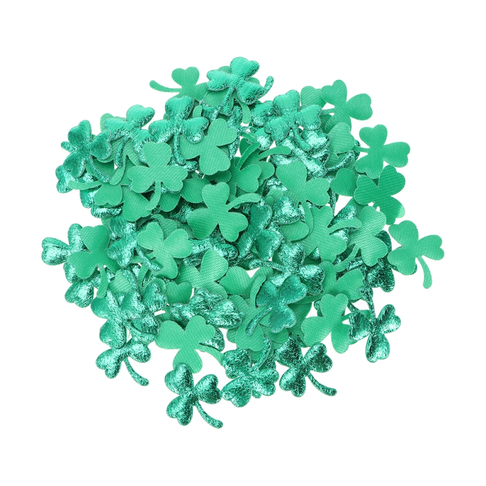 100pcs St. Patrick's Day Confetti Small Non-woven Pieces Sparkle Decor for Party Wedding Birthday (Clover)