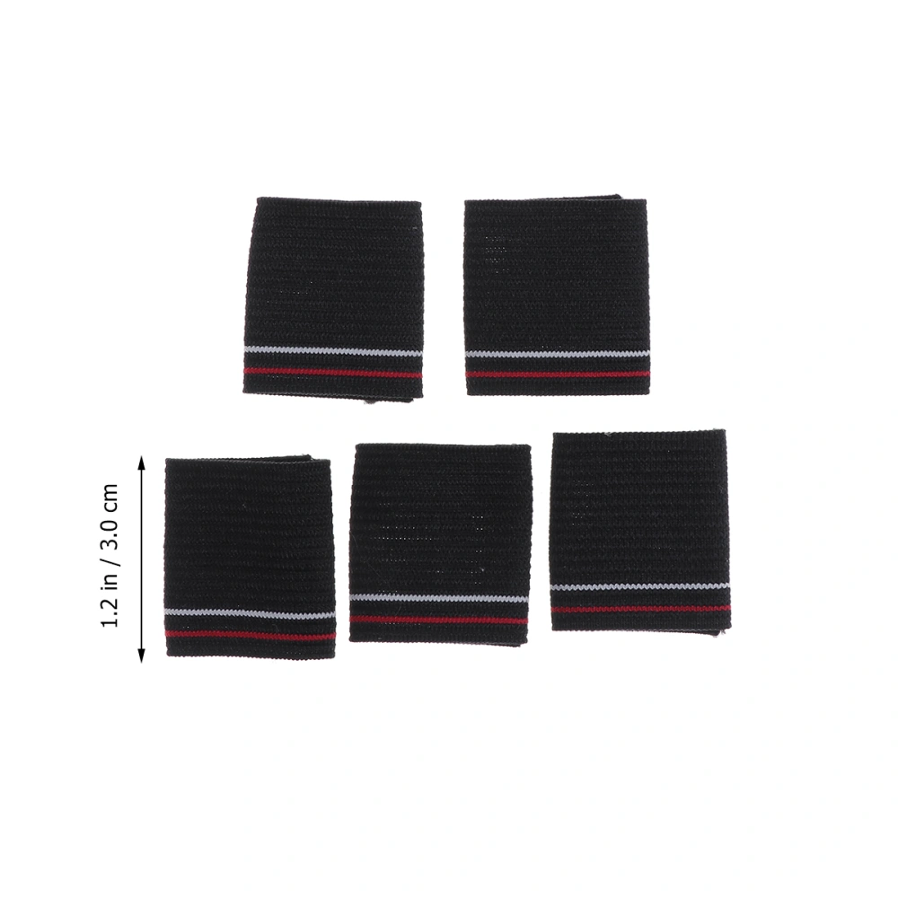 10pcs Finger Sleeve Knit Basketball Nylon Protective Finger Sleeve for Outdoor Training (Black)