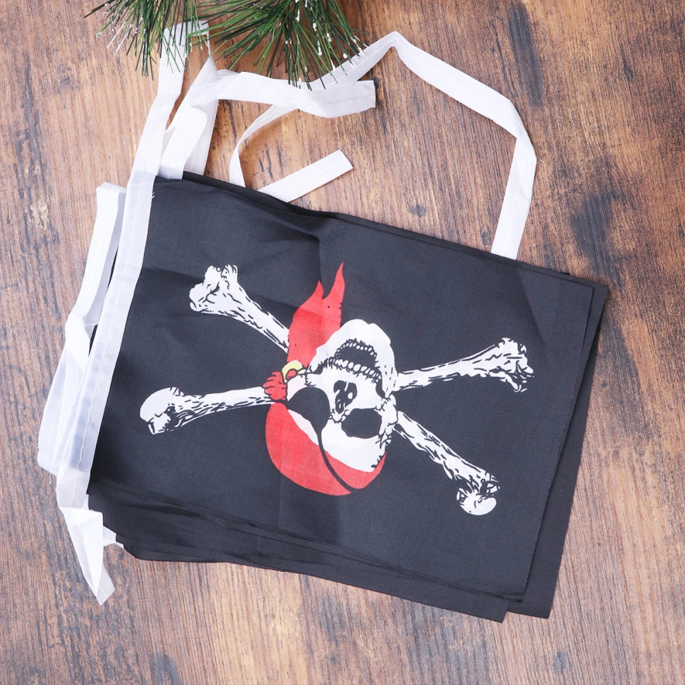 Halloween Skull Pirate Banner Halloween Hanging Decoration Banner Festival Supplies