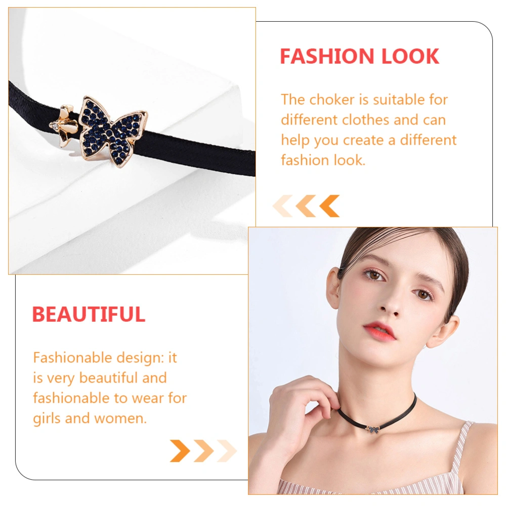 2pcs Women Choker Chain Delicate Collar Necklace Fashion Party Jewelry Necklace