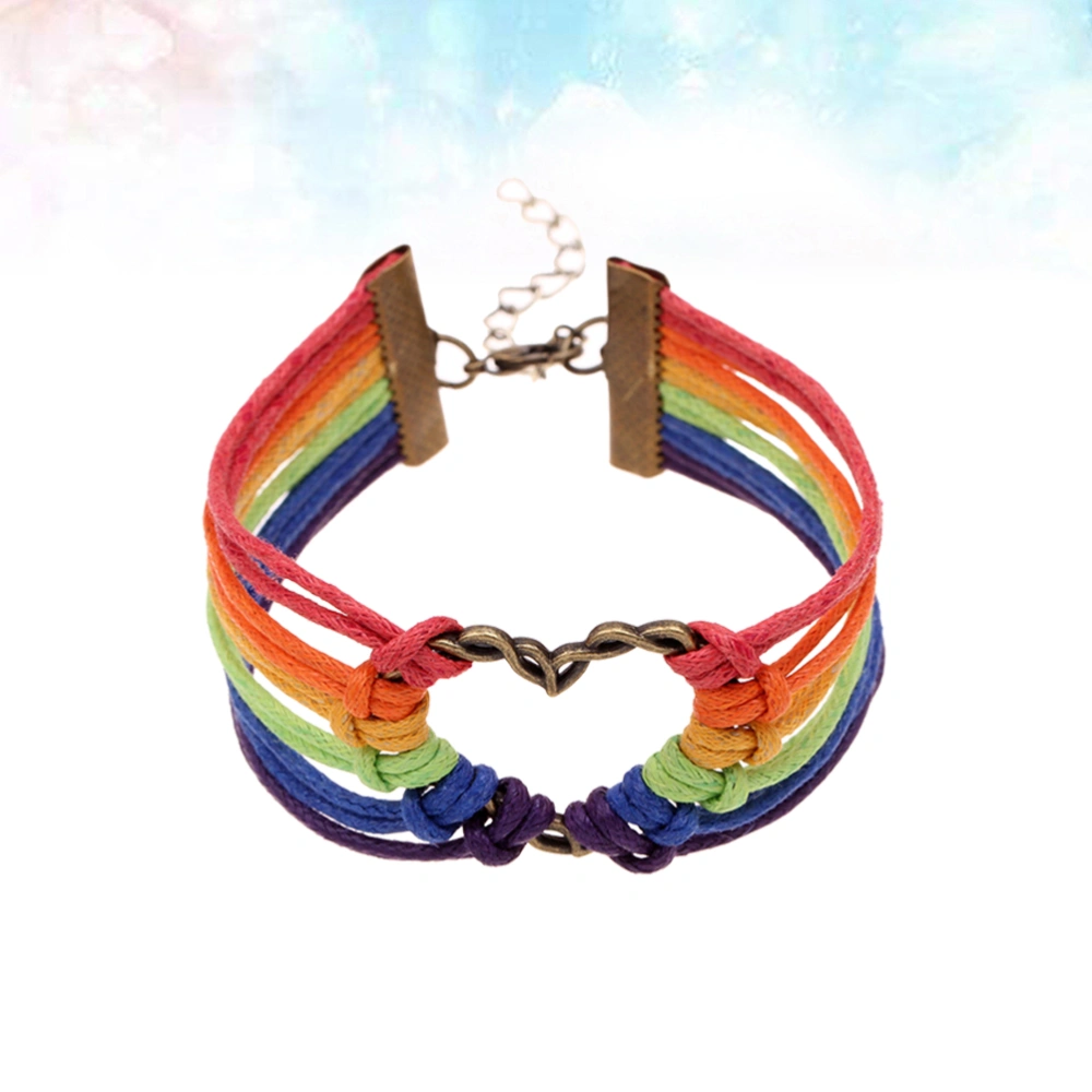 Fashion Women Lesbian Pride Jewelry Rainbow Pride Bracelet Perfect Lesbian Gifts Jewelry