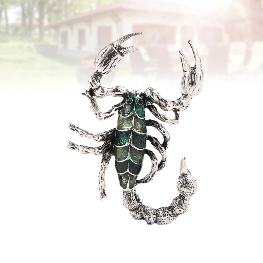 1pc Brooch Breastpin Oil Drip Animal Scorpion Shape Alloy Halloween Decor for Gift (Random Color)