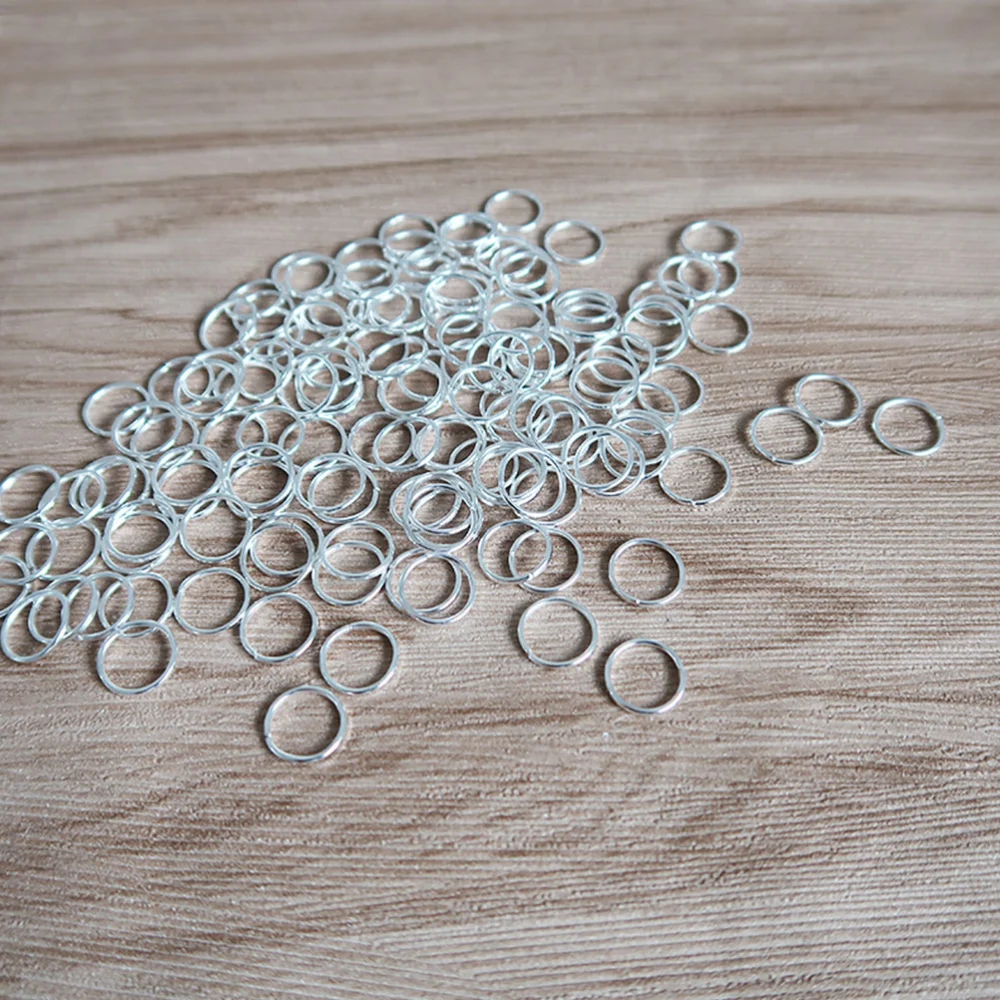 200pcs 7x5mm Split Circle Rings Jewelry DIY Accessory Stainless Steel Key Chain Rings