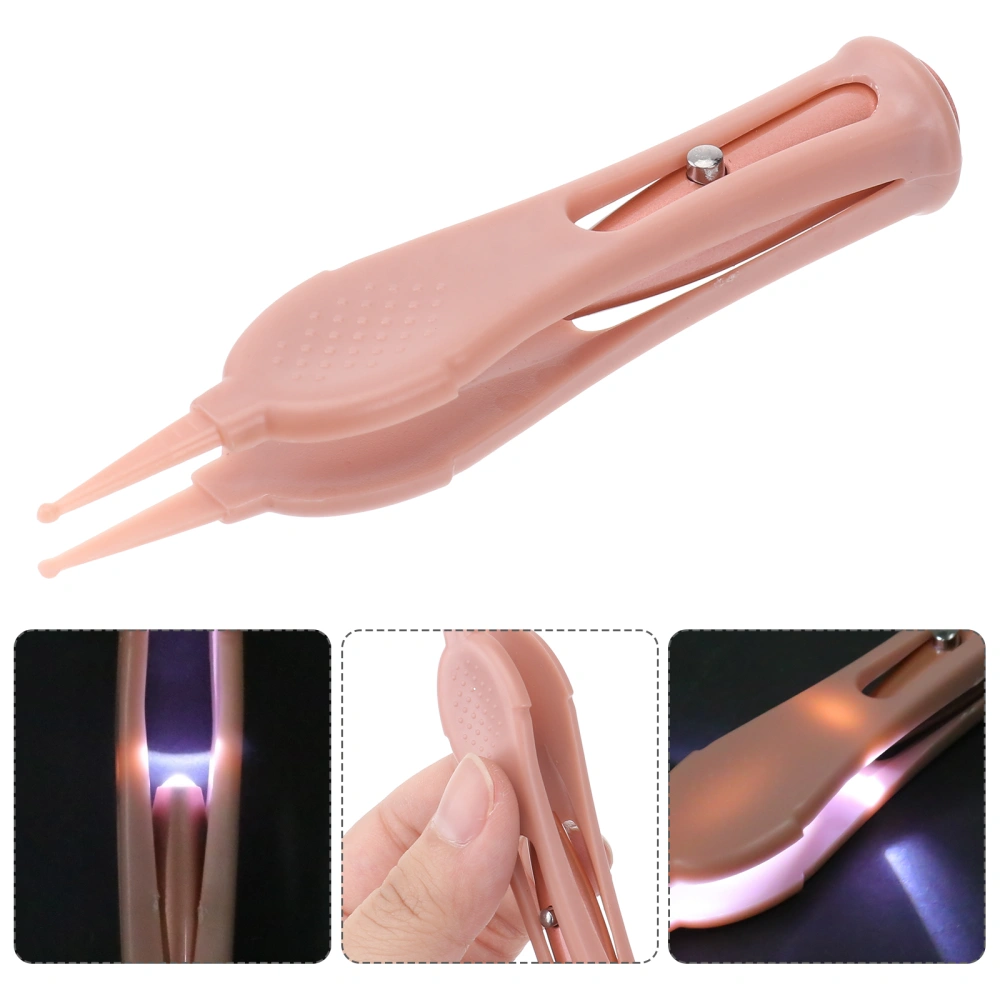 Baby Booger Cleaning Tweezer Cleaning Clip for Nose Ears Navel Eye (Pink)